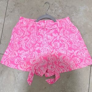 Lilly Pulitzer Pink and White High Waist Shorts